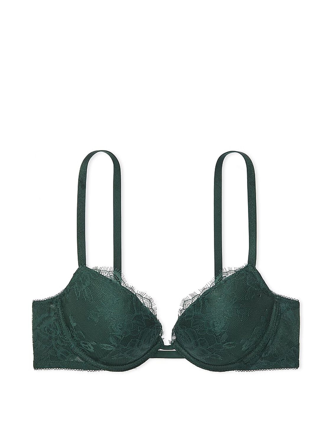 vs Very Sexy Rose Lace Push-Up Bra Botanical Green 3 of 4 