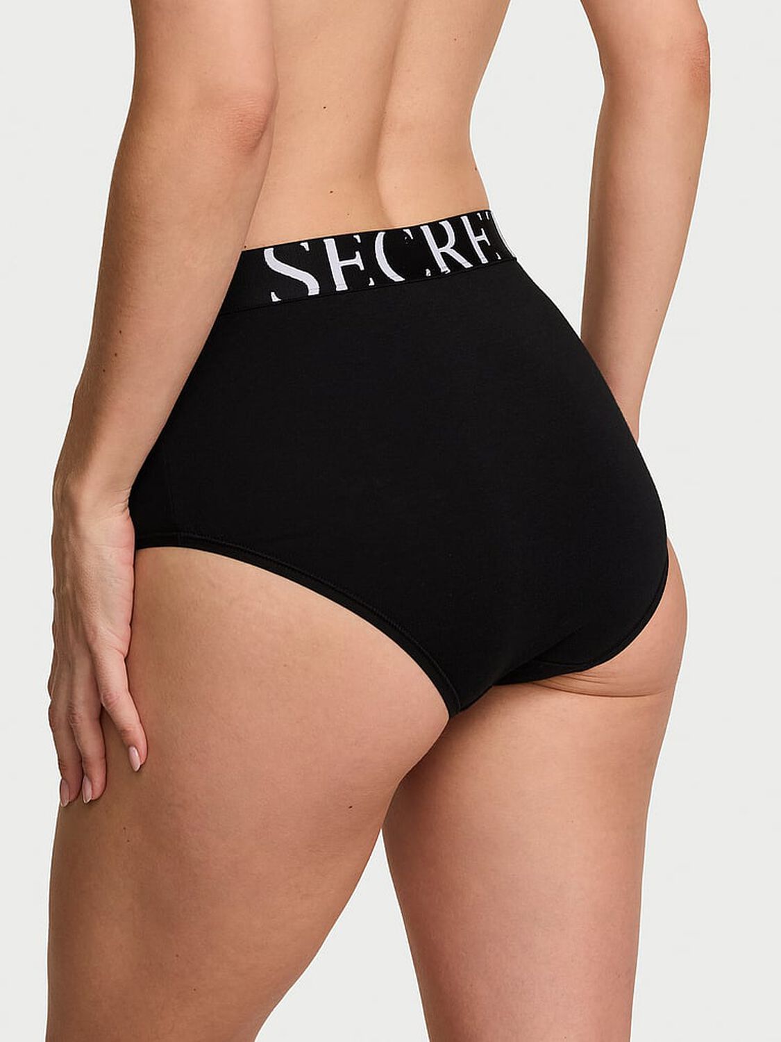 vs Cotton Exploded Logo Cotton Modern Brief Panty Black 2 of 4 