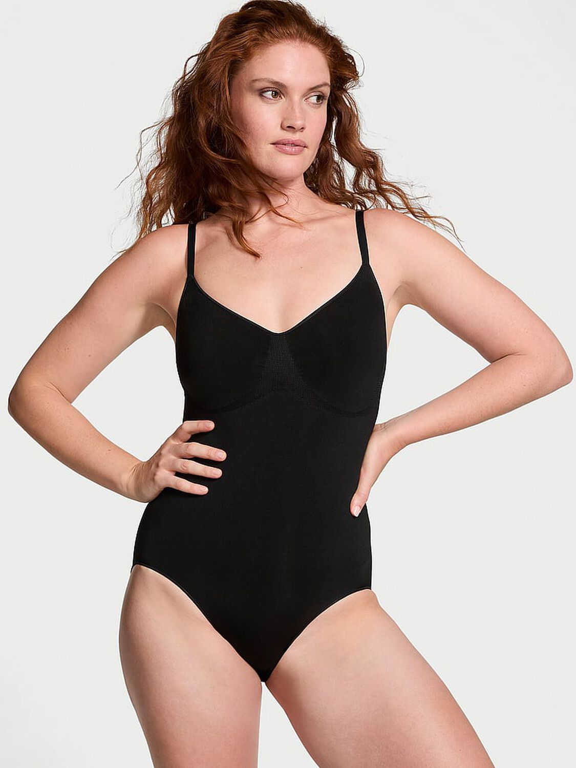 vs Victoria's Secret Shapewear by Victoria SeamlessShaping™ Bodysuit Black 1 of 4 