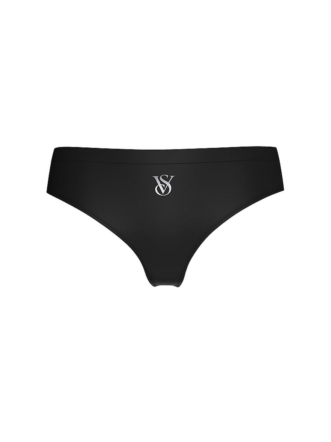 vs Seamless Seamless Sparkle Logo Thong Panty Black 3 of 3 