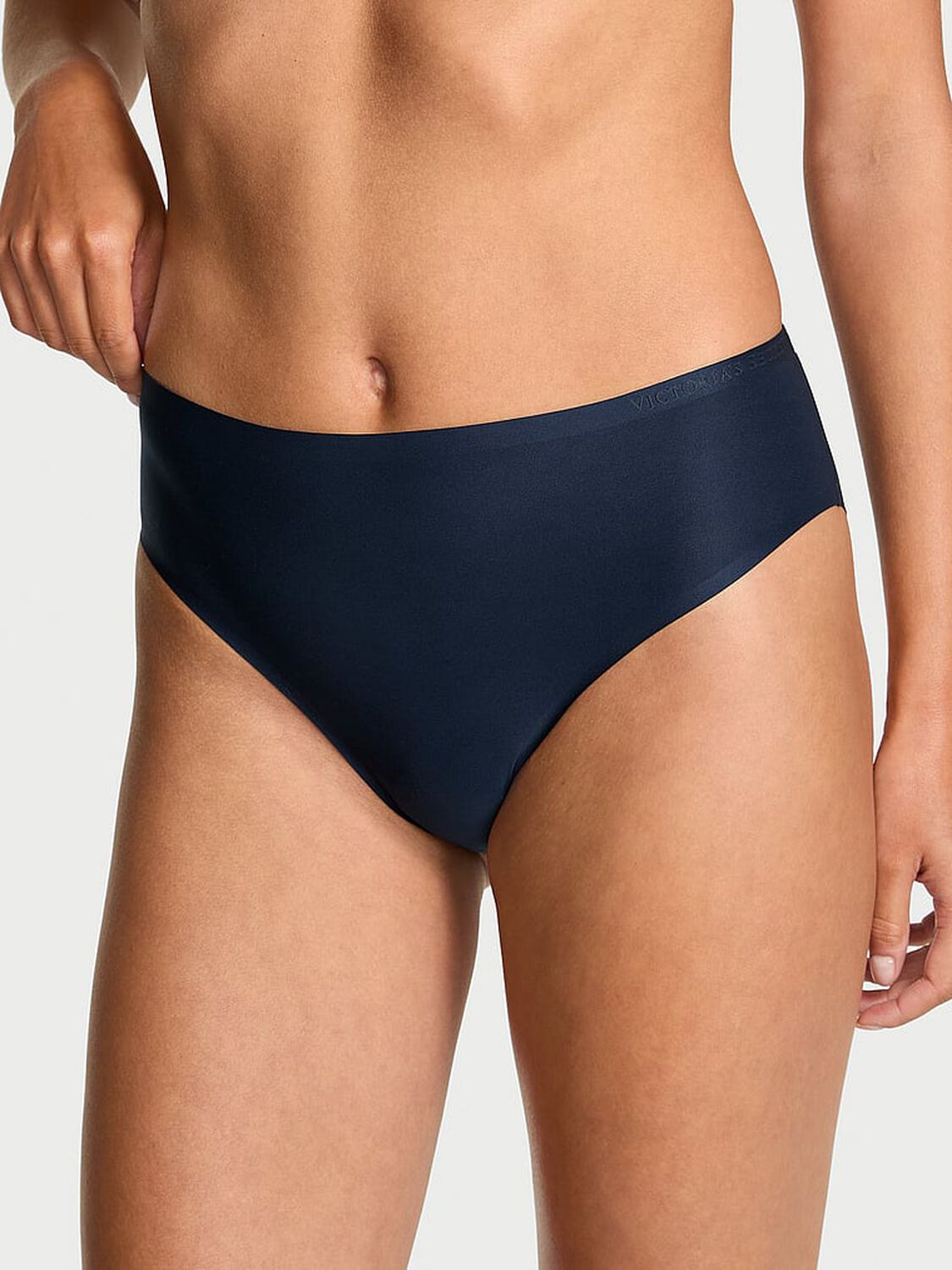 vs Body By Victoria Body by Victoria Flex Mid-Rise Bikini Panty Noir Navy 1 of 2 