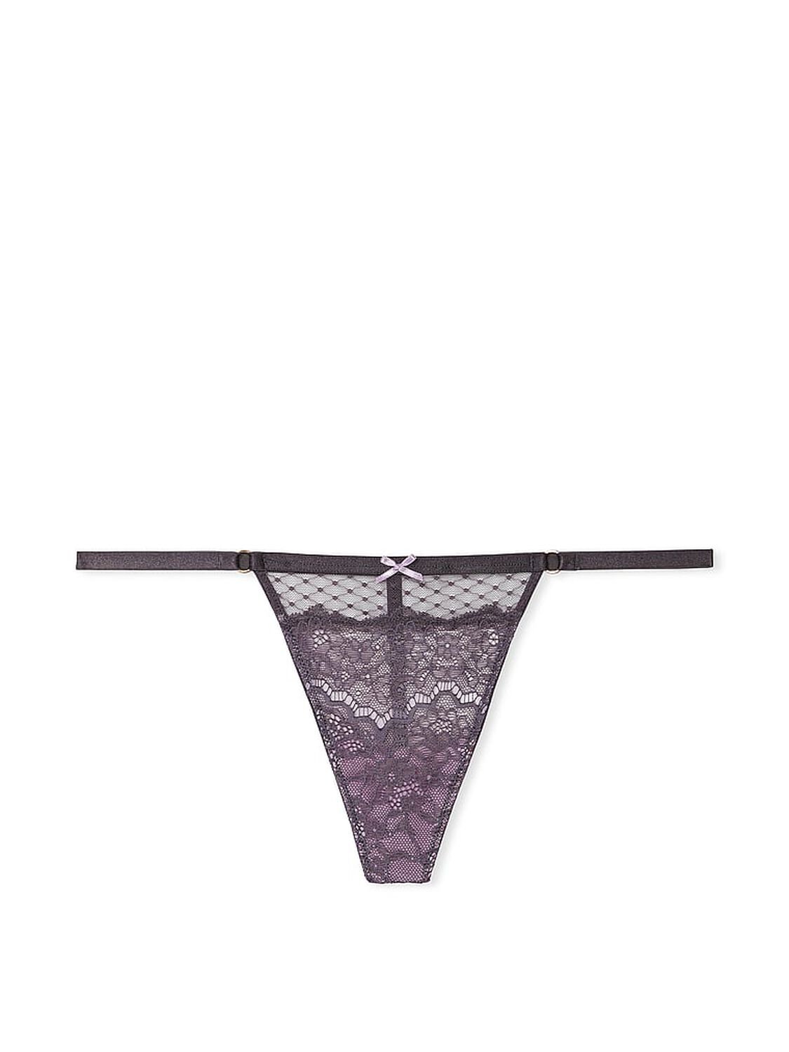 vs Dream Angels Lace & Mesh V-String Panty Tornado 3 of 4 