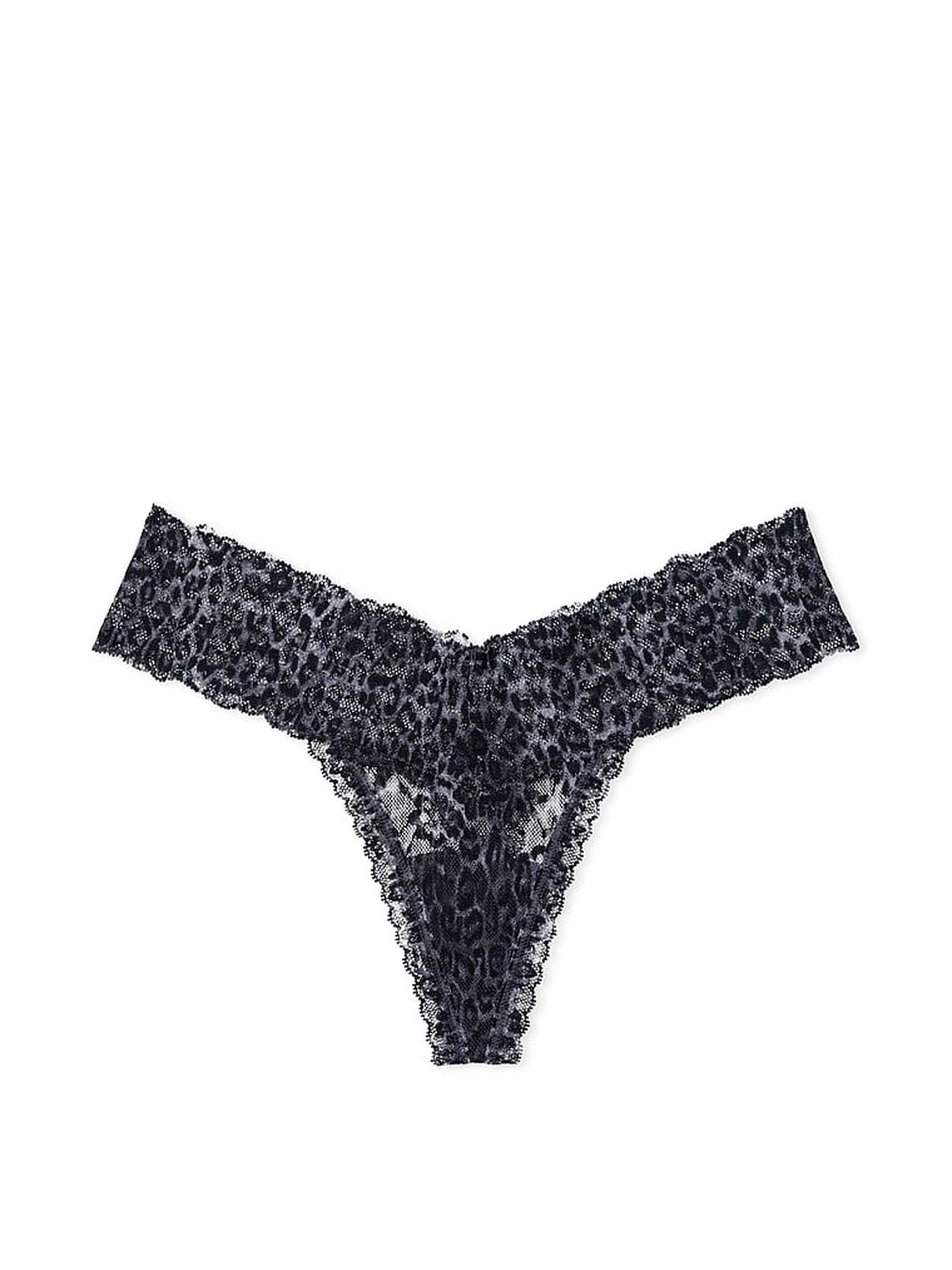 vs The Lacie Lace Thong Panty Tornado Grey Leopard 3 of 3 