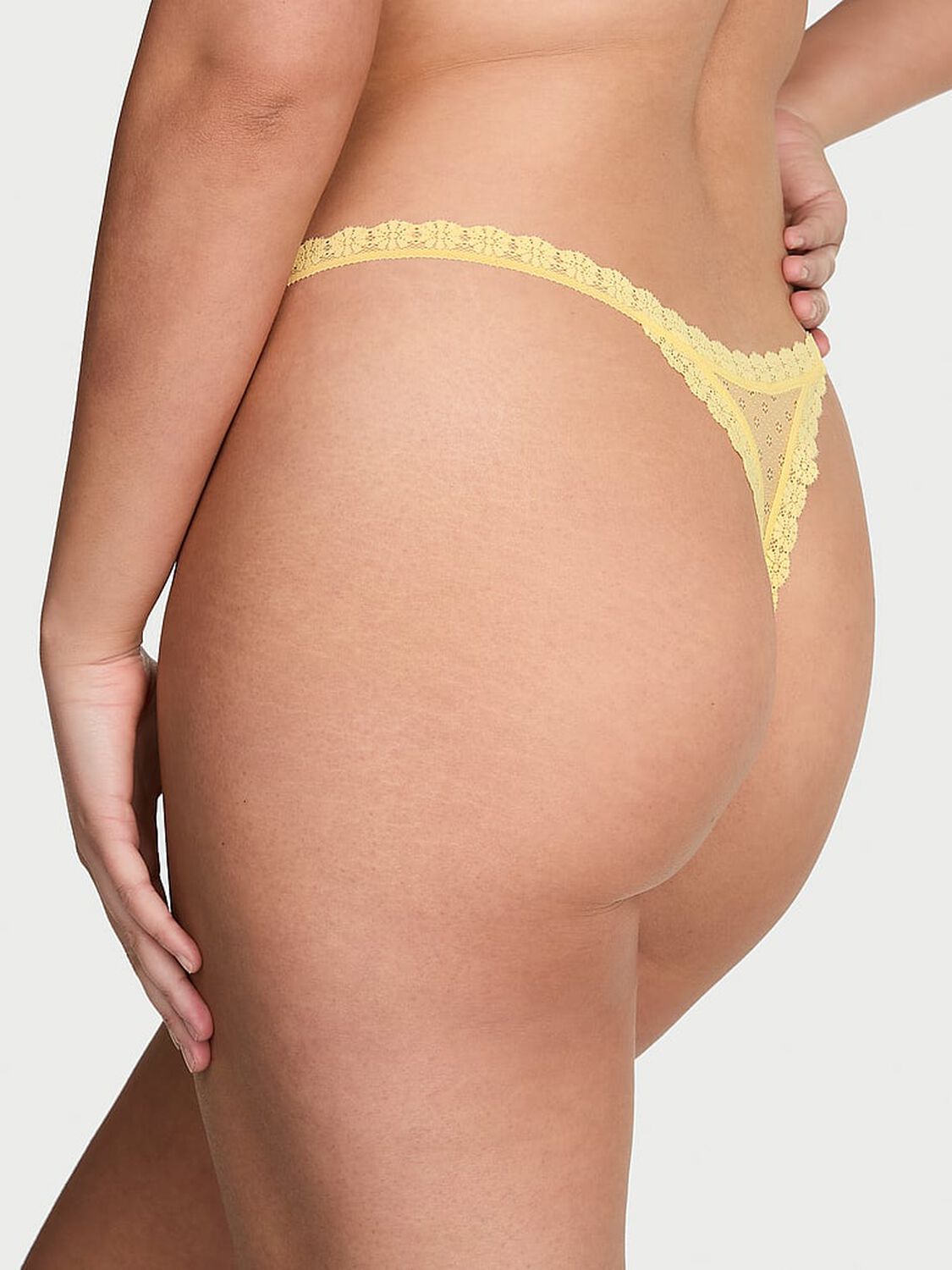 vs The Lacie Daisy Lace String Thong Panty Yellow Tulip 2 of 3 