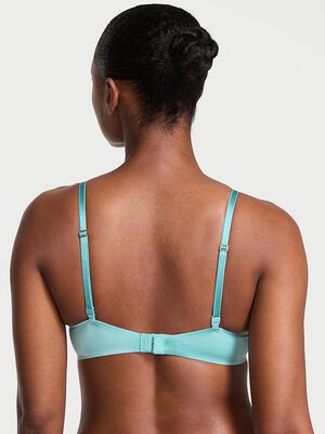 Lace-Trim Lightly Lined Plunge Demi Bra
