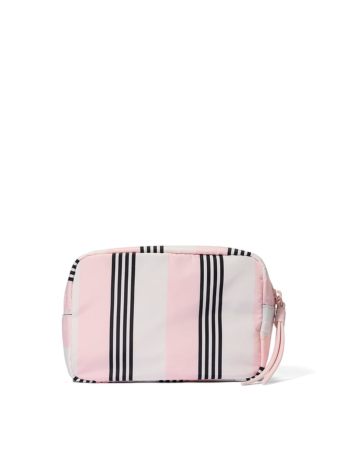 vs Victoria's Secret Travel Makeup Bag Pink And Black Stripe 2 of 2 