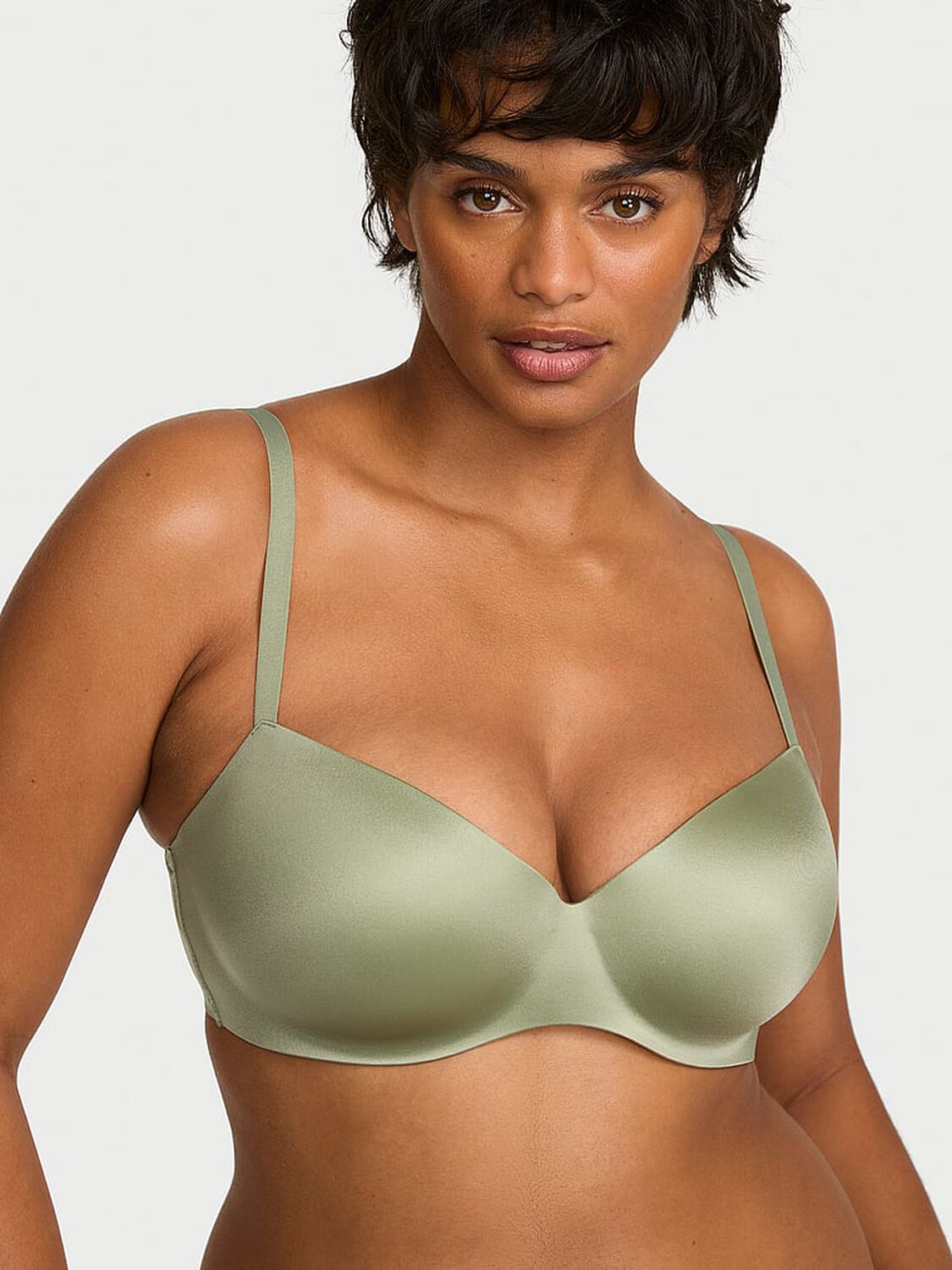 vs Body By Victoria FlexFactor Lightly Lined Balconette Bra Fall Sage 1 of 4 