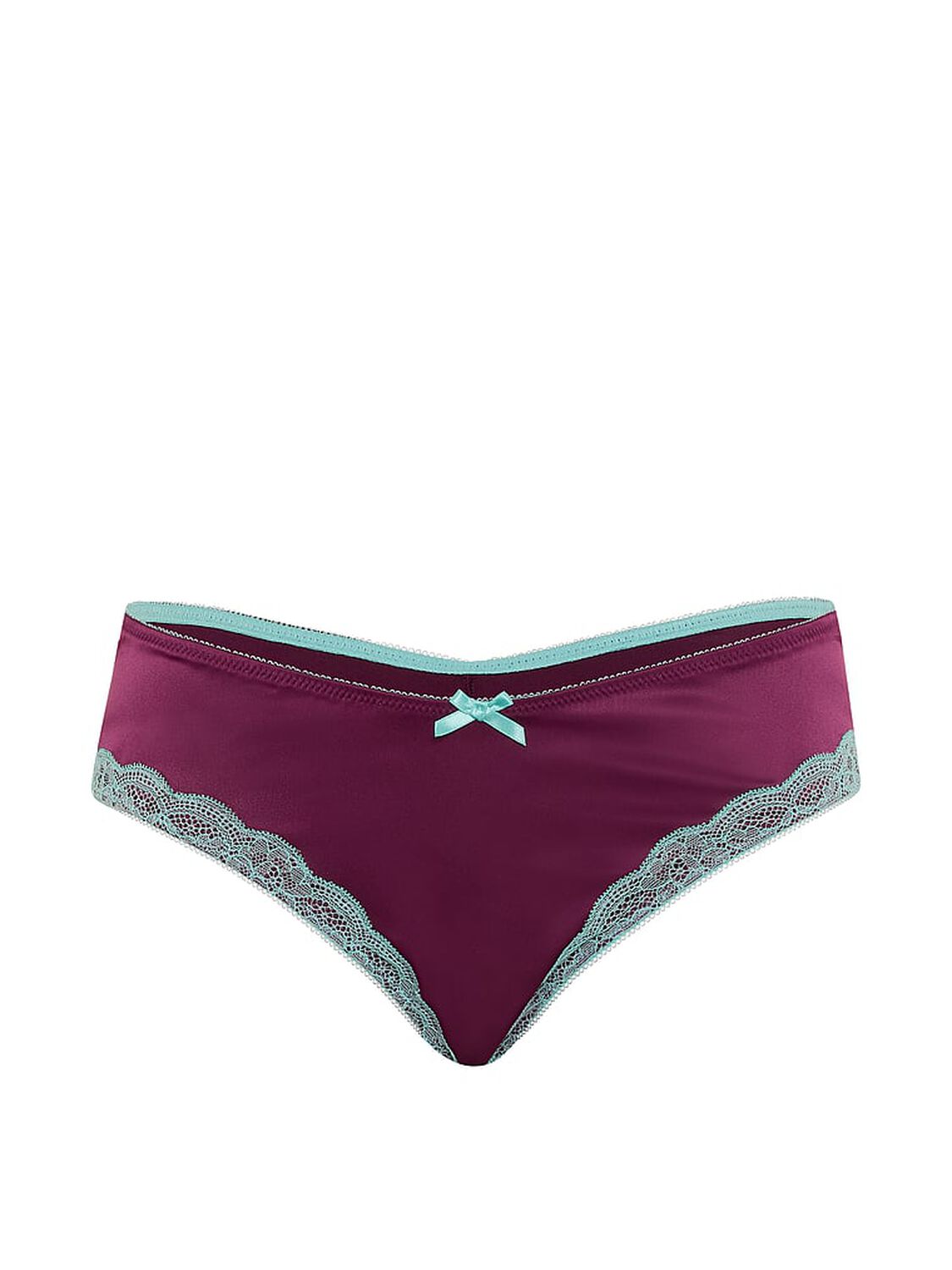 vs Victoria's Secret Tease Satin Lace-Trim Cheeky Panty Party On 3 of 3 