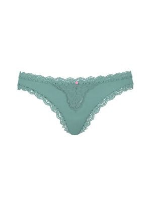 Lace-Trim Thong Panty