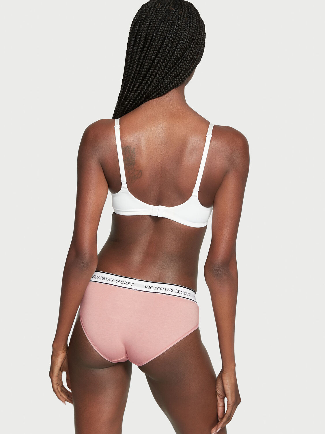 vs Cotton Logo Cotton Hiphugger Panty Misty Rose 3 of 3 