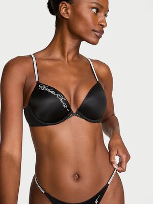 Shine Script Push-Up Bra