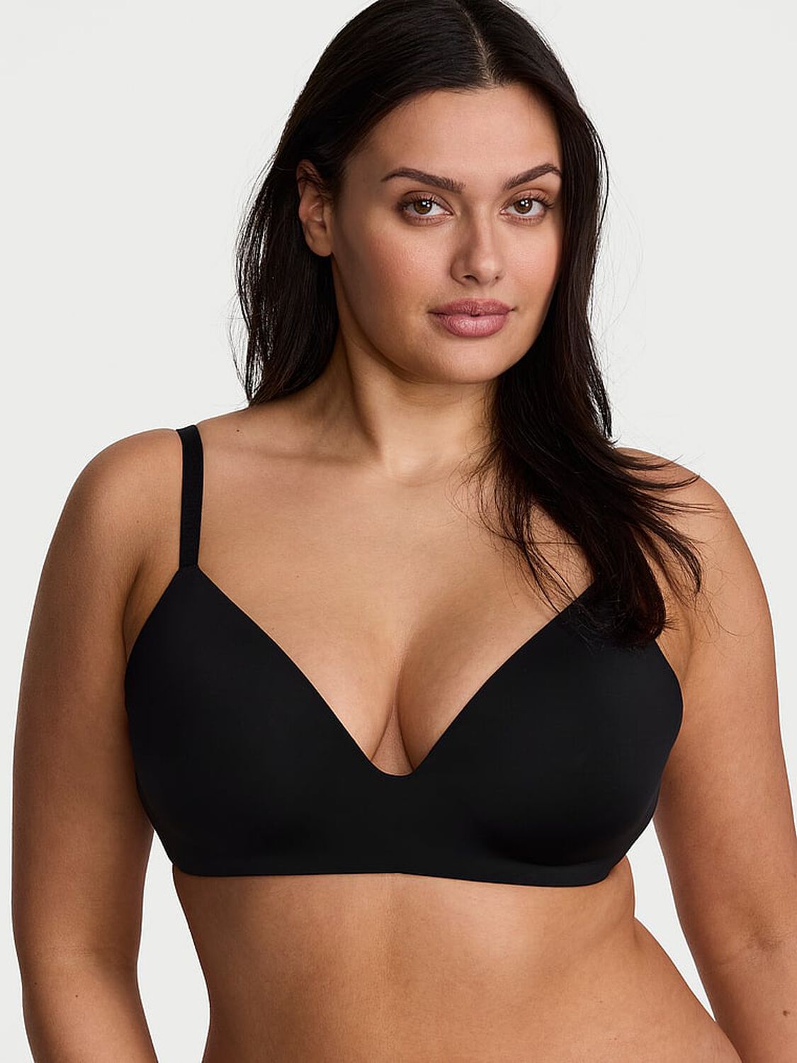 vs The T-Shirt Smooth Lightly Lined Wireless Bra Black 1 of 4 