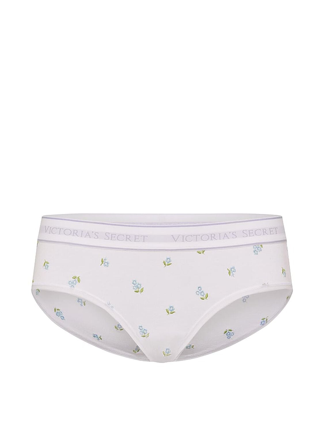 vs Cotton Logo Cotton Embroidered Hiphugger Panty White 3 of 3 