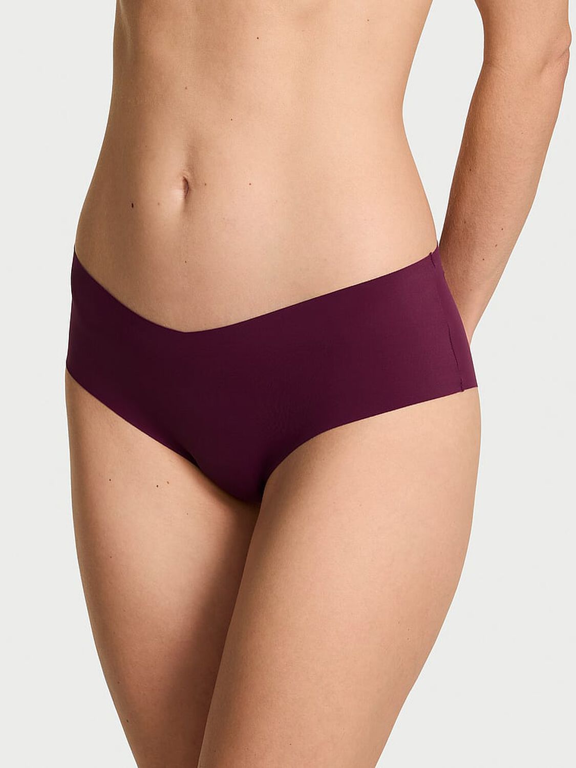 vs No-Show No-Show Strappy Cheeky Panty Rich Maroon 1 of 3 