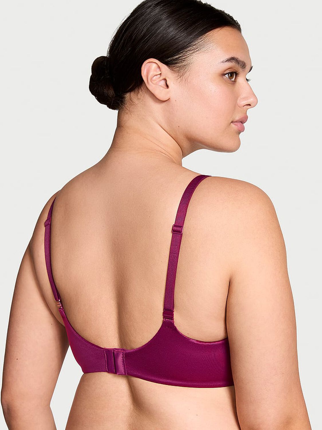 vs Body By Victoria Invisible Lift Full-Coverage Minimizer Bra Plum Rouge 2 of 3 