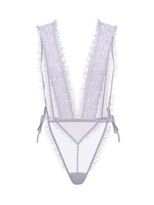 Dare to Dream Lace Sheer High-Leg Teddy