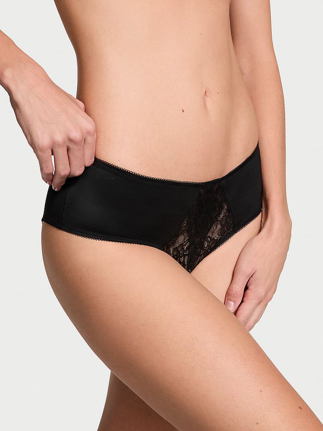 vs Very Sexy Rose Lace Crotchless Cheeky Panty 1 of 3 