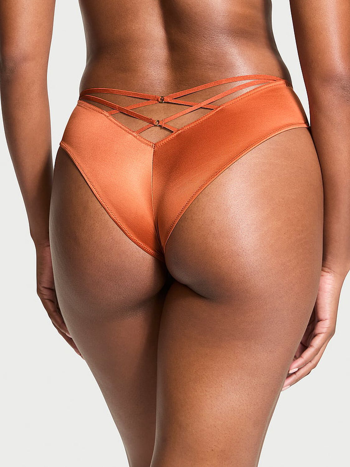 vs Very Sexy Strappy Back High-Leg Cheeky Panty Gingerbread 3 of 3 