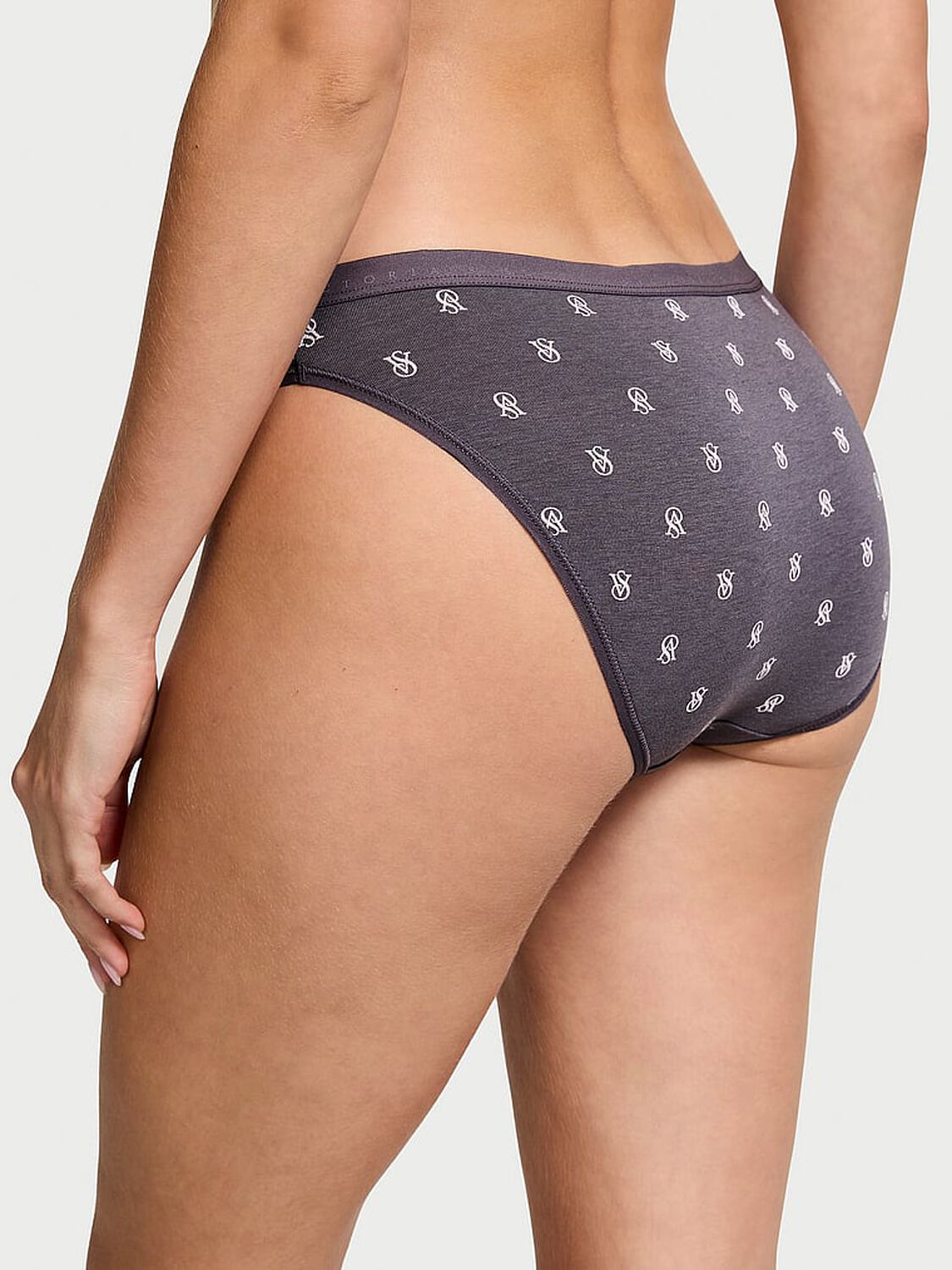 vs Victoria's Secret Stretch Cotton Bikini Panty Tornado Logos 2 of 3 