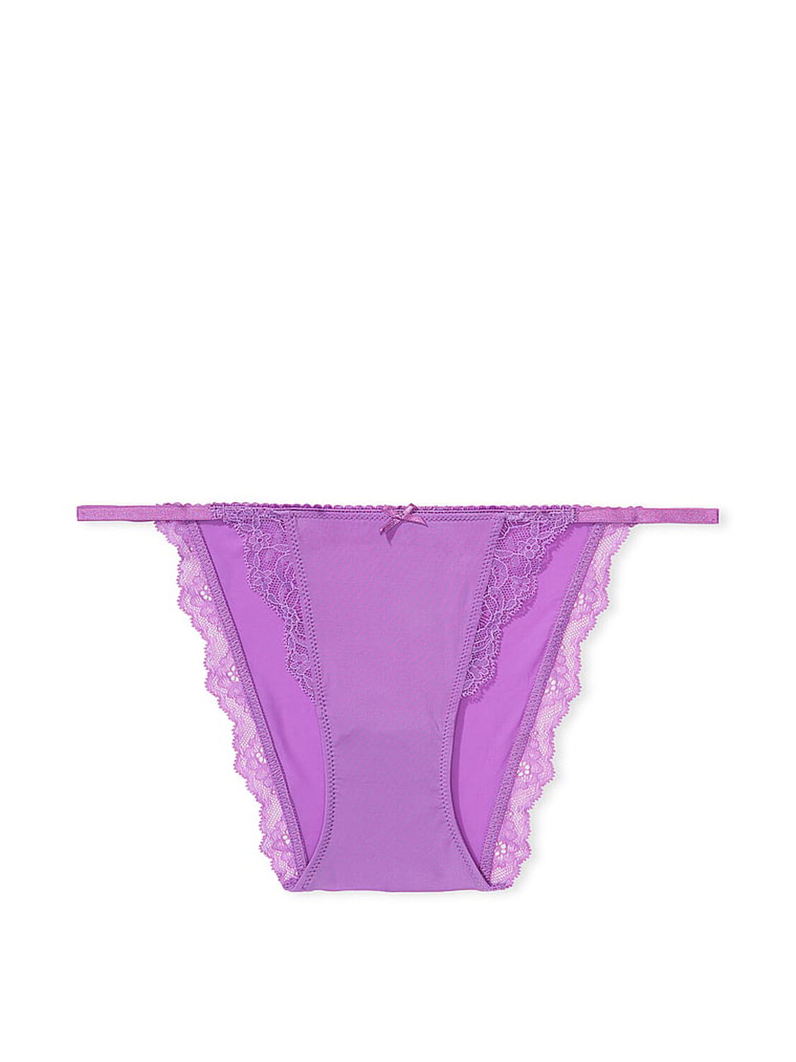 vs Dream Angels Lace-Trim String Bikini Panty Purple Tease 3 of 4 