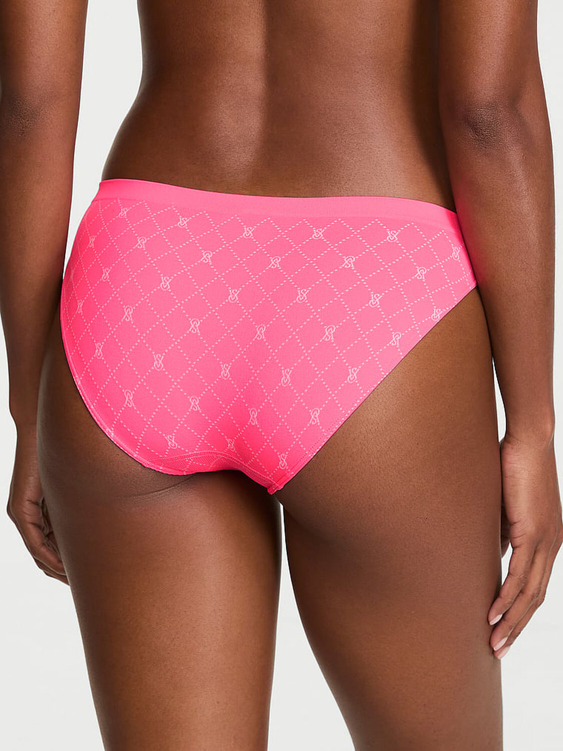 vs Seamless Seamless Bikini Panty Bombshell Pink Diamond Lockup 2 of 2 