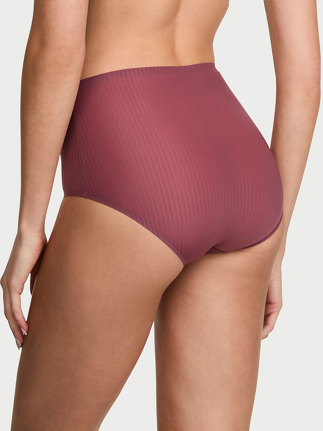 vs Body By Victoria Body by Victoria Flex Shadow Stripe Modern Brief Panty Morning Rose 2 of 3 