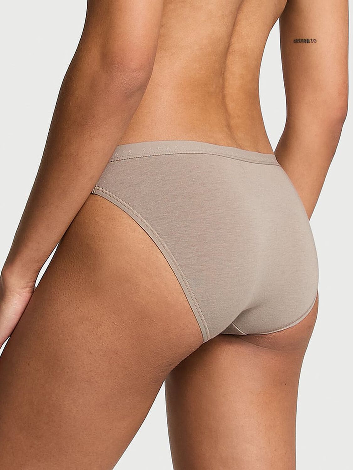 vs Victoria's Secret Body by Victoria Stretch Cotton Bikini Panty Dove Grey 2 of 3 