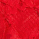 Dare to Dream Lace Deep-V Cropped Corset Top, Bright Vermillion, swatch