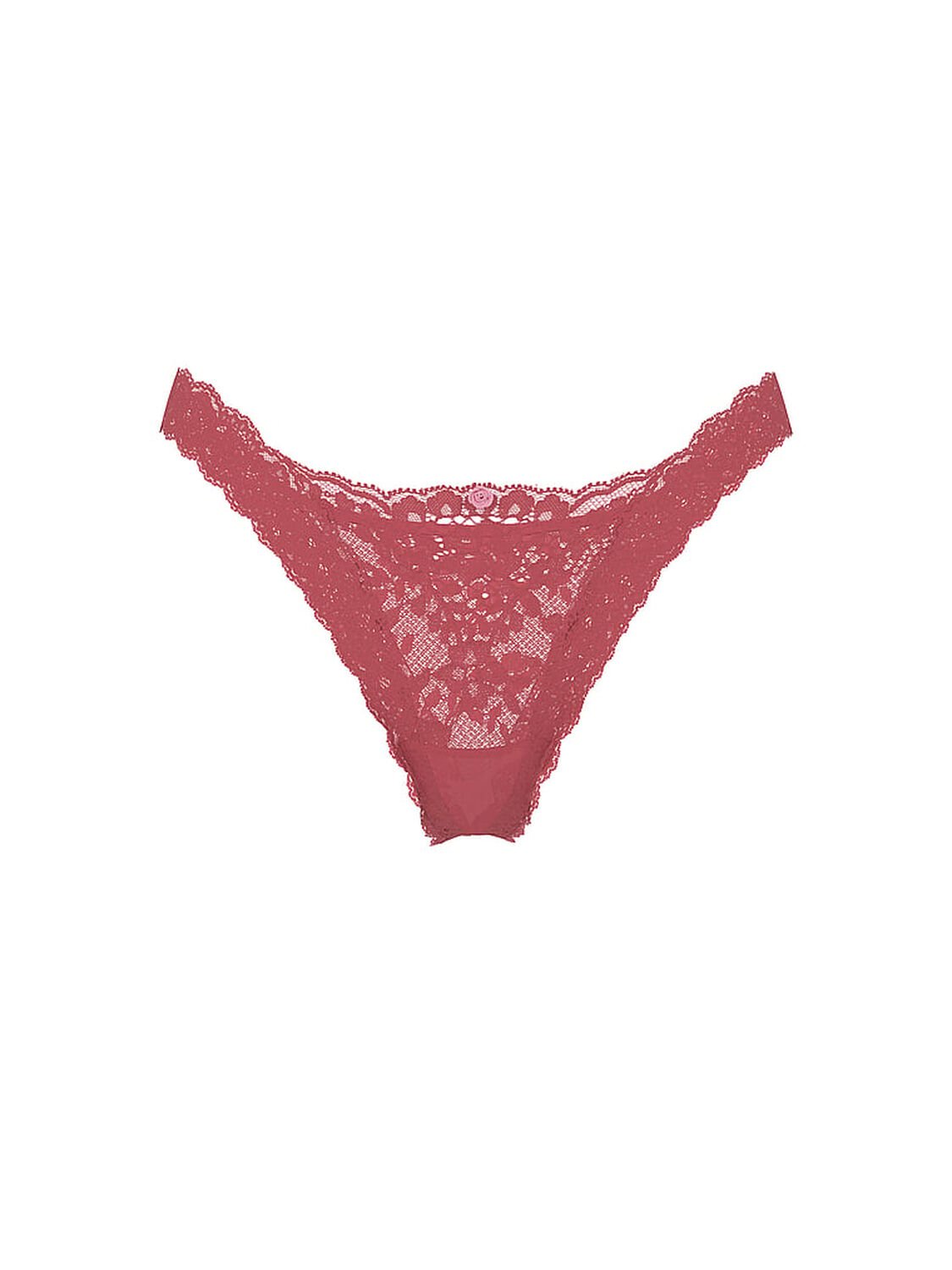 vs Dream Angels Lace Brazilian Panty Seductive Rose 1 of 3 