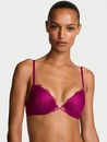 Rose Lace Push-Up Bra, Fresh Jam, swatch