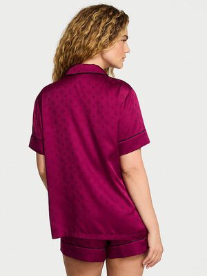 Glazed Satin Short Pajama Set