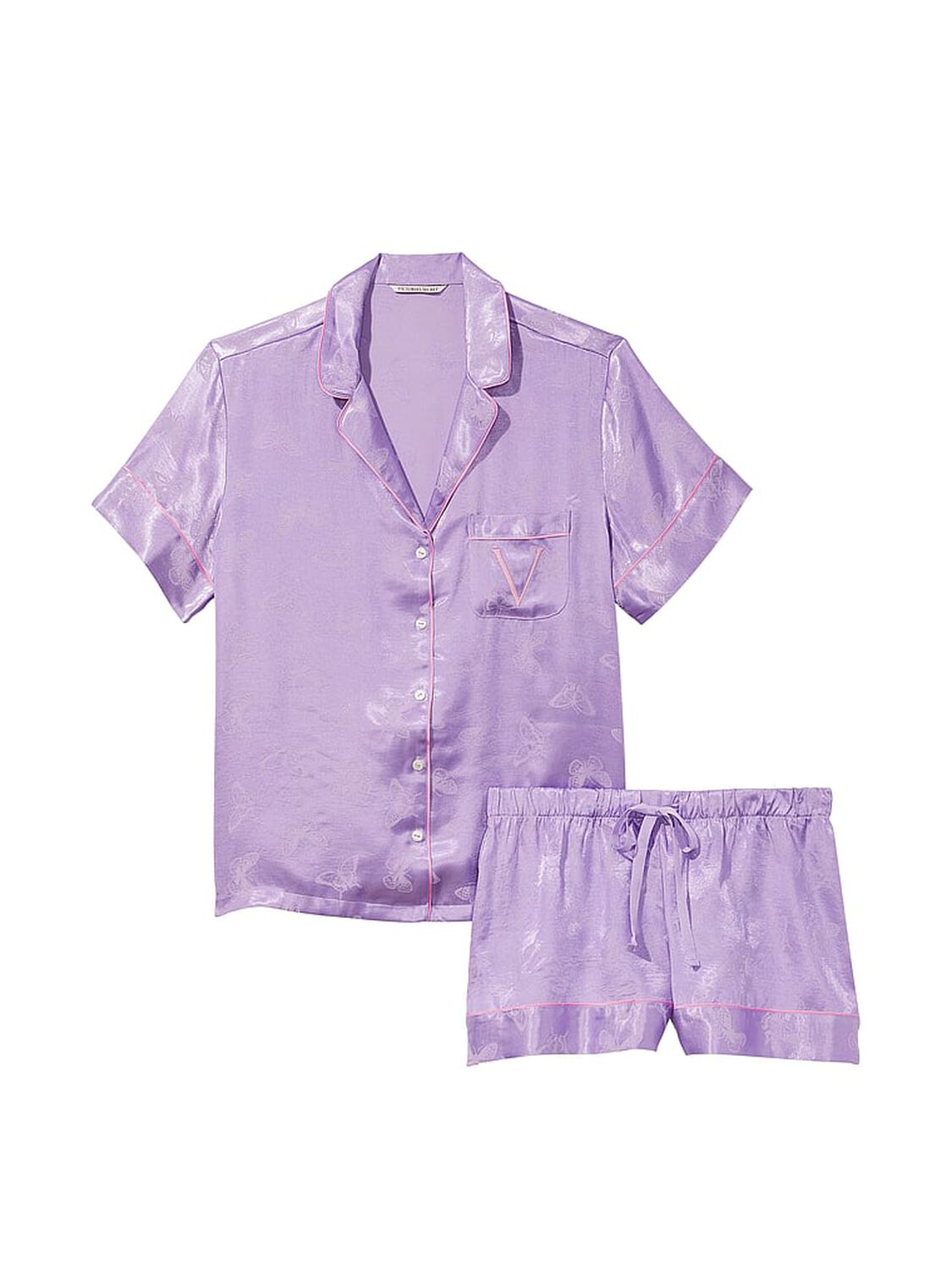 vs Victoria's Secret Satin Short PJ Set 3 of 4 