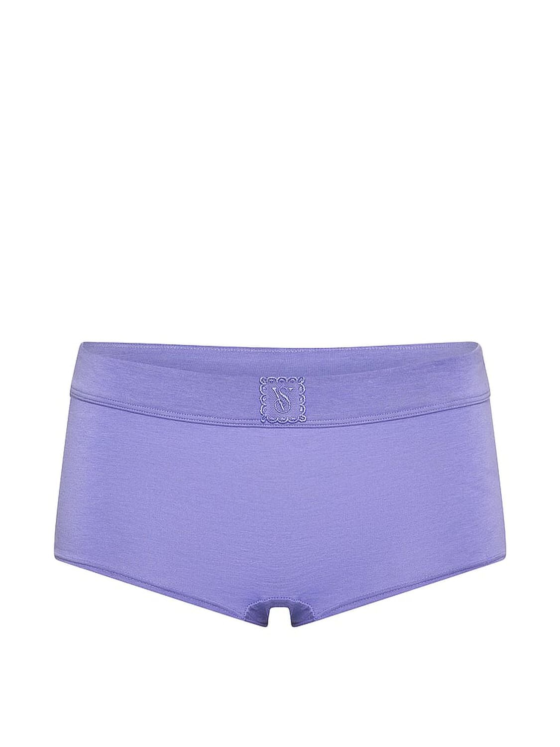vs Cotton Logo Cotton Lace Patch Boyshort Panty Periwinkle 3 of 4 