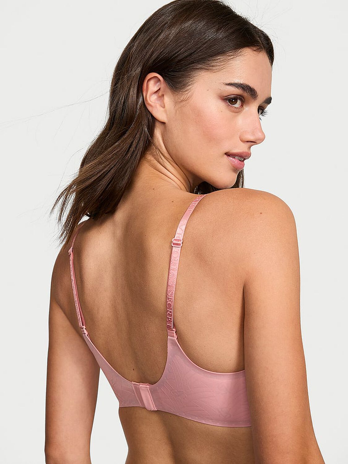 vs Victoria's Secret Bare Lightly Lined Wireless Comfort Bra Pink Lily 2 of 3 