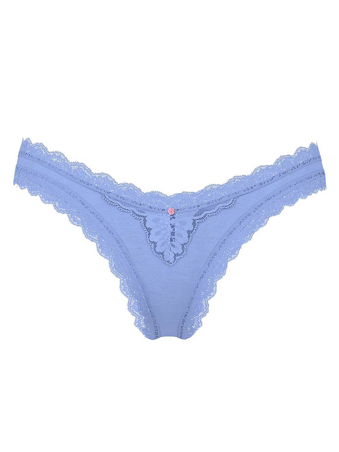 vs Dream Angels Lace-Trim Brazilian Panty Cameo Blue 3 of 4 