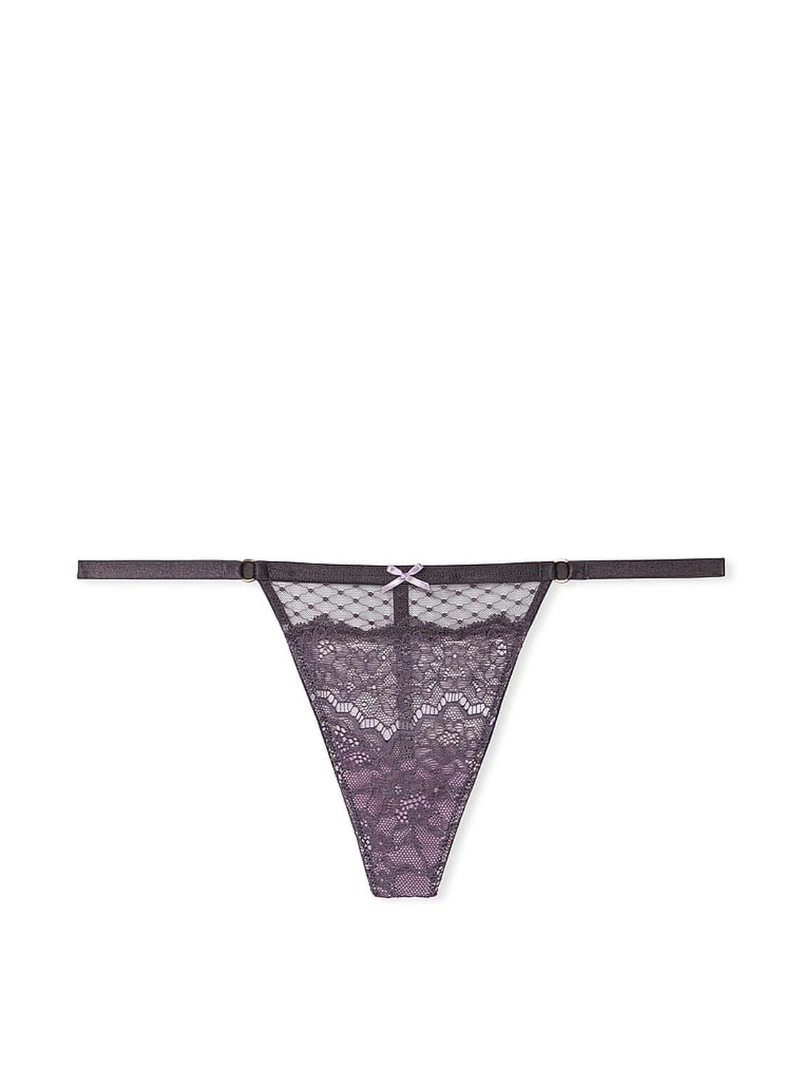 vs Dream Angels Lace & Mesh V-String Panty Tornado 3 of 4 