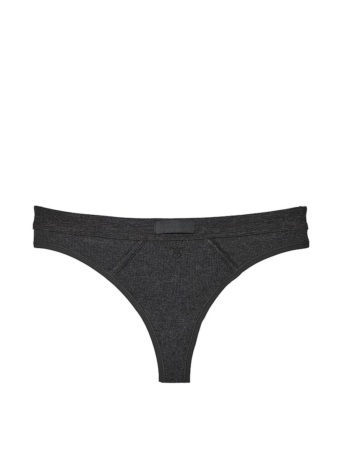 vs Cotton Logo Patch Cotton Thong Panty 3 of 3 