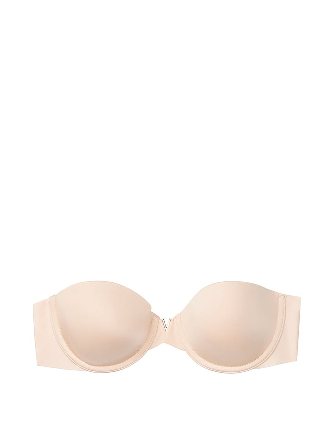 vs Victoria's Secret Bare Sexy Illusions Lightly-Lined Strapless Bra Marzipan 3 of 4 