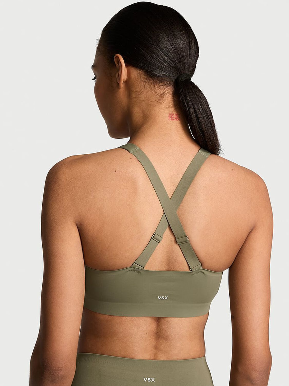 vs Vsx Knockout Front-Close Sports Bra Desert Cactus 2 of 4 