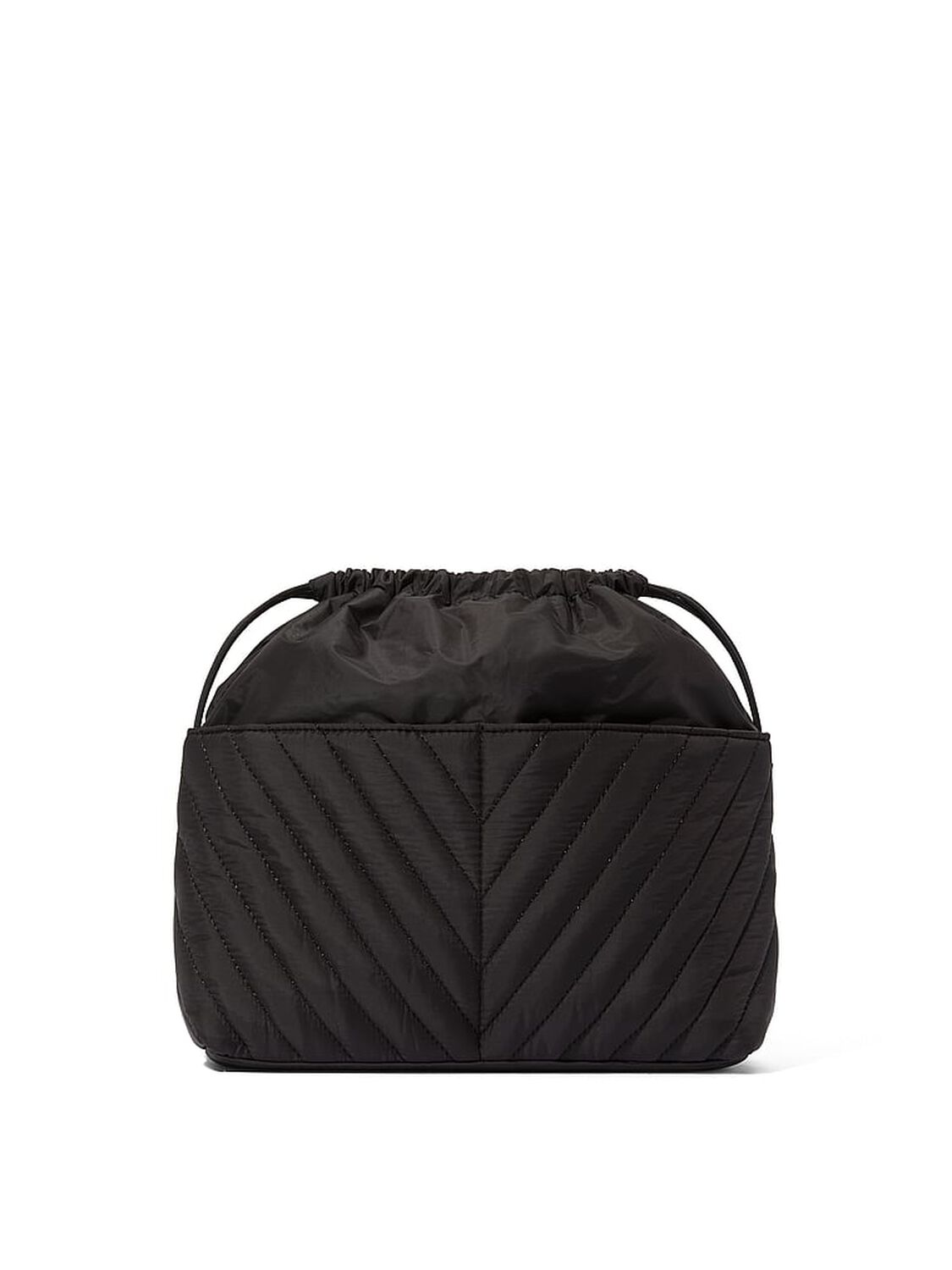 vs Victoria's Secret Cinched Travel Beauty Organizer Bag Black Vquilt 2 of 4 