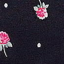 Logo Cotton Thong Panty, VS Black Dot Floral, swatch