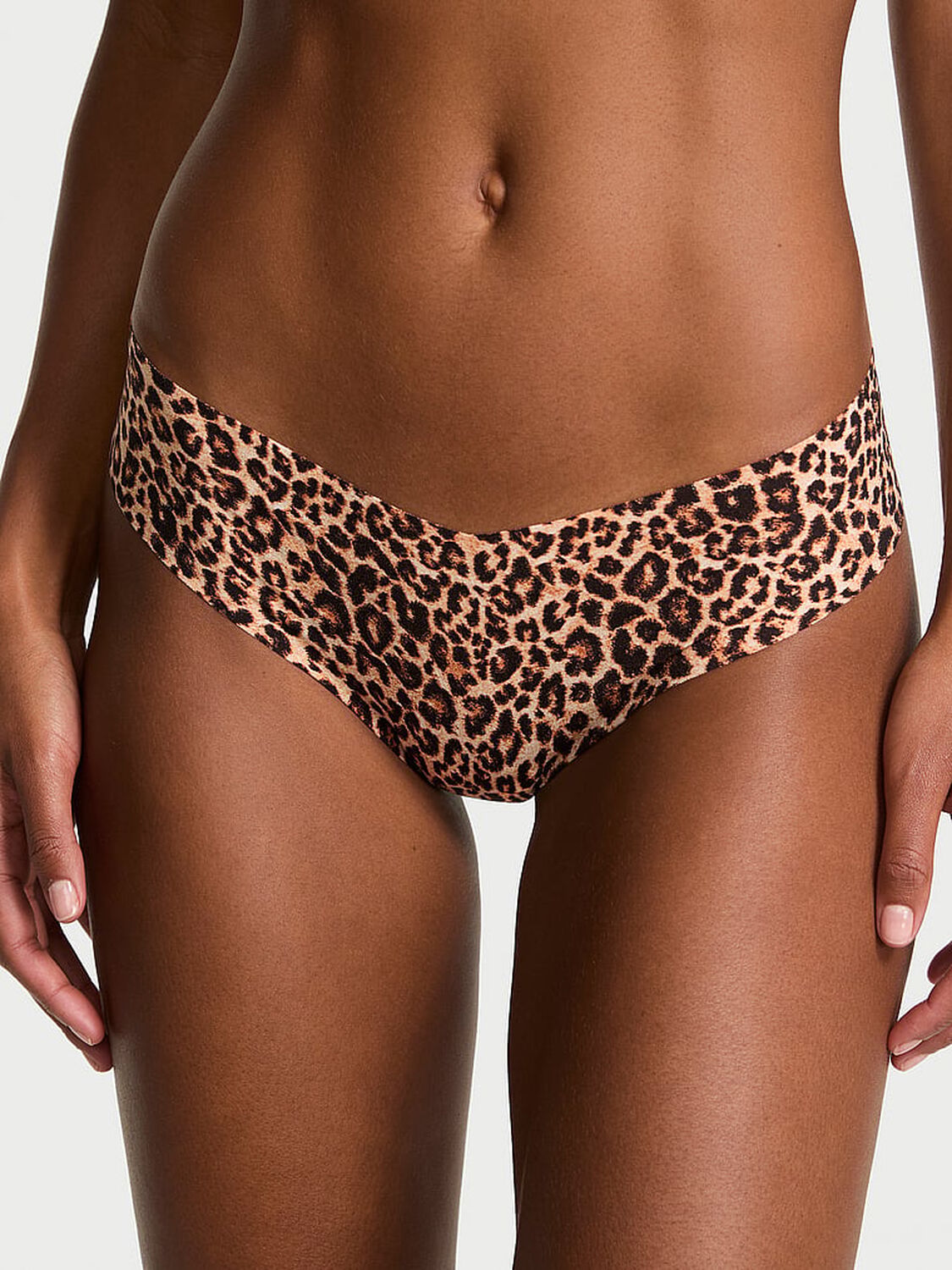 vs No-Show No-Show Thong Panty Natural Leopard 1 of 3 