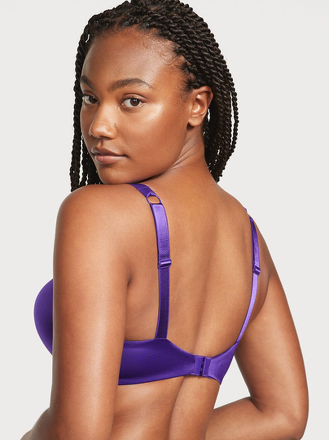 vs Very Sexy Bombshell Add-2-cups Shine Strap Push-Up Bra Brilliant Purple 2 of 3 