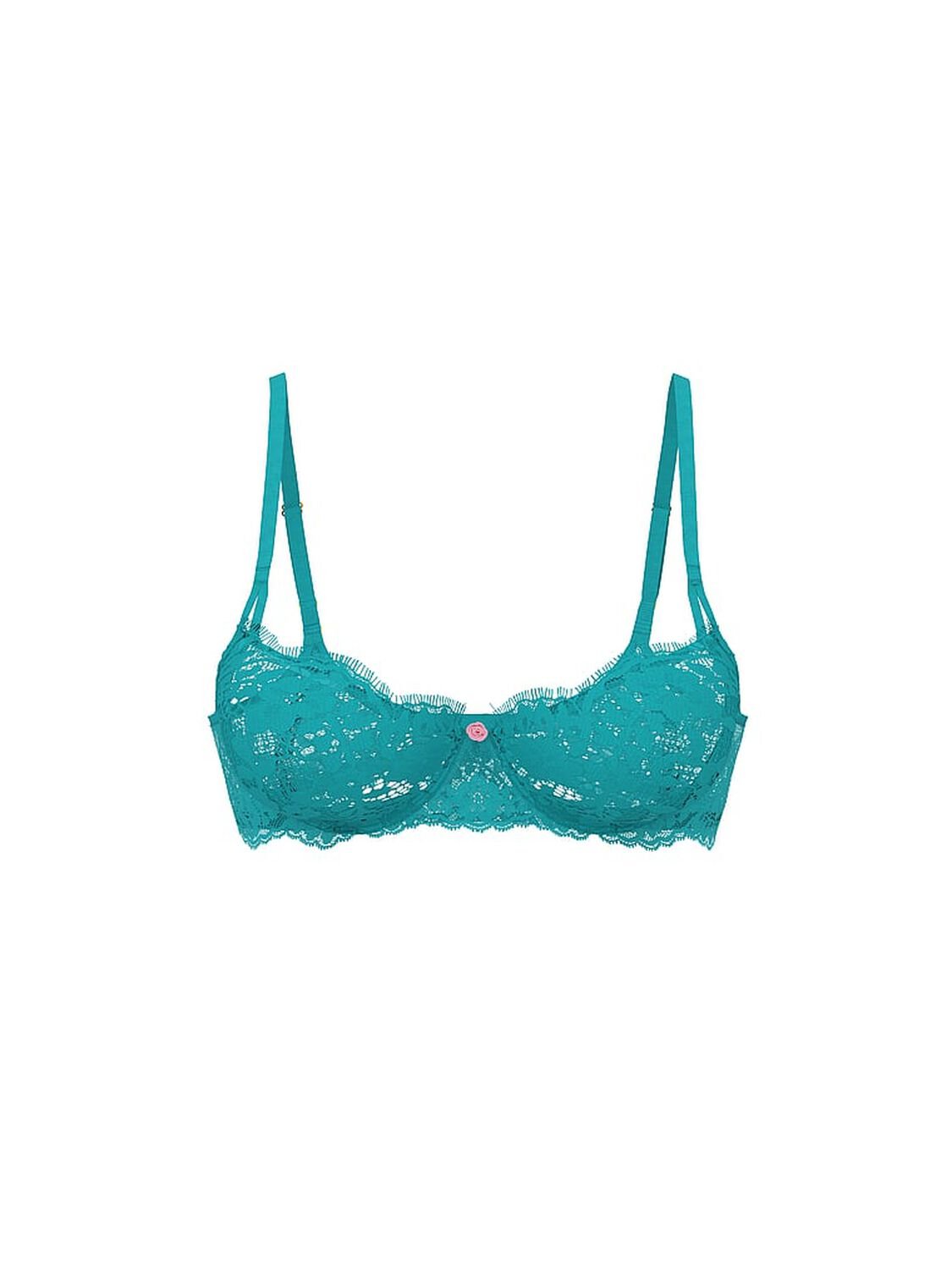 vs Dream Angels Wicked Unlined Lace Balconette Bra Weekend Blue 3 of 3 