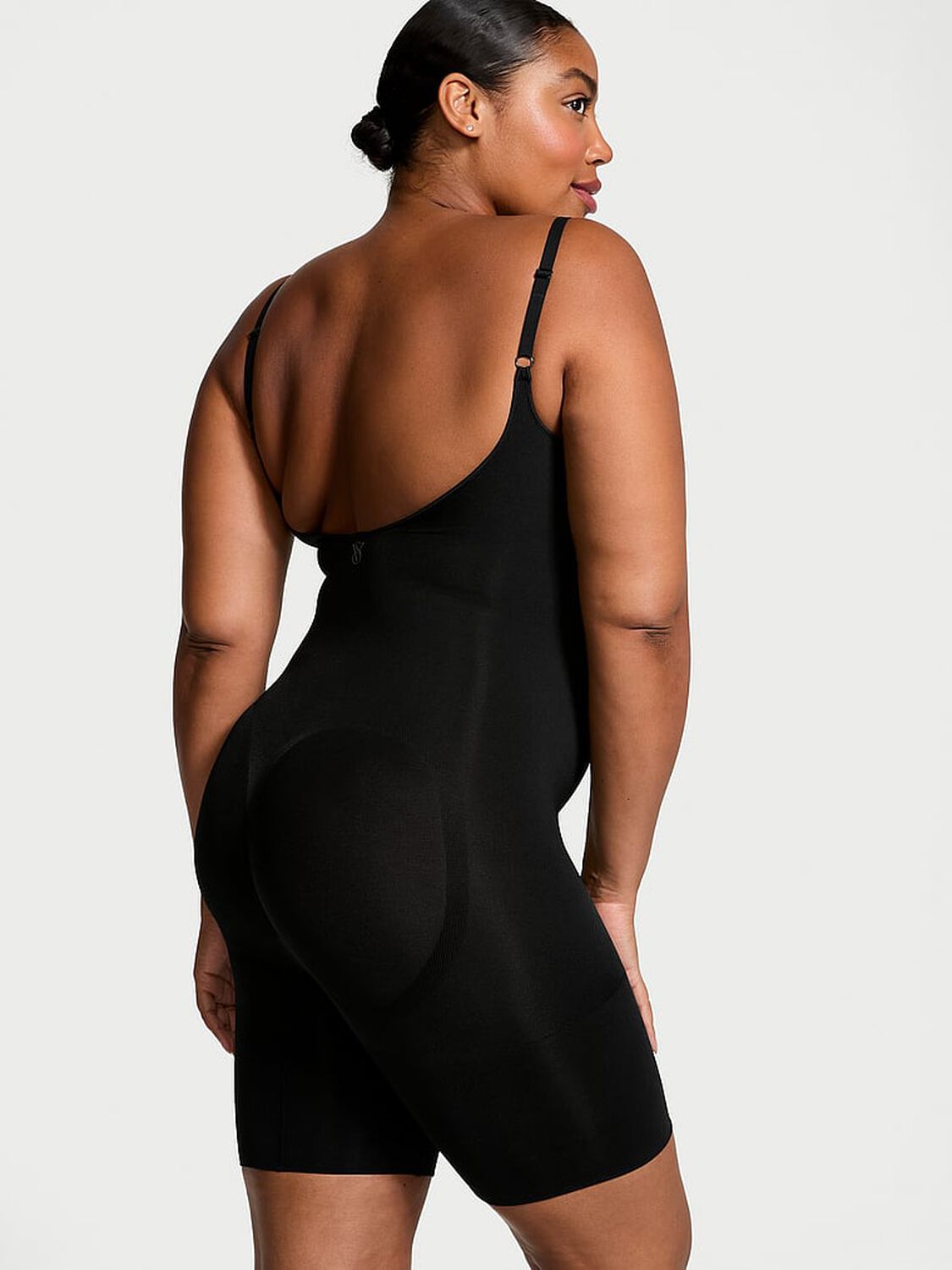 vs Victoria's Secret Shapewear by Victoria SeamlessShaping™ Mid-Thigh Bodysuit Black 4 of 4 