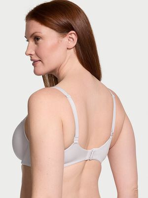 Lightly Lined Full-Coverage Lace-Trim Bra