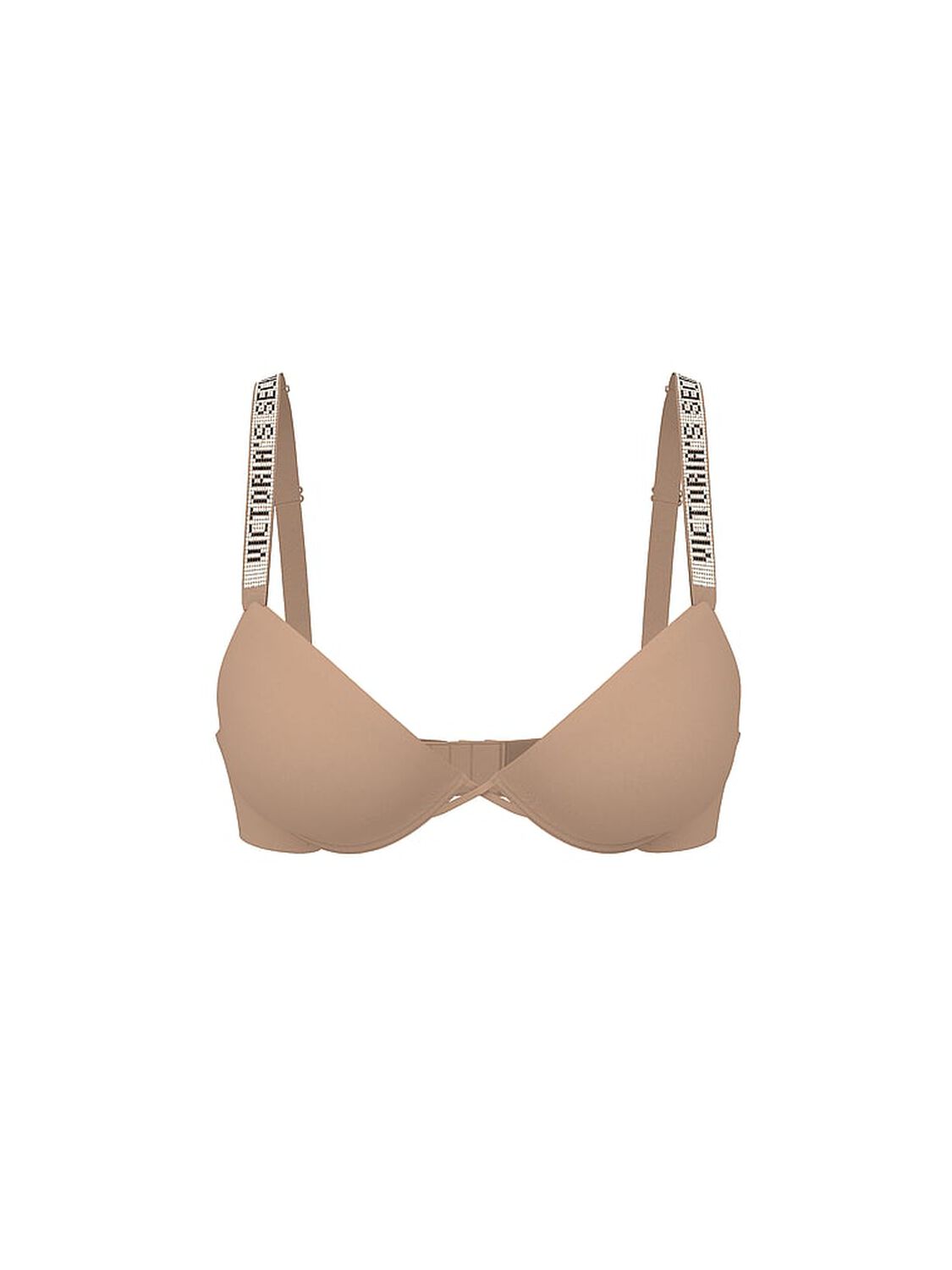 vs Very Sexy Sunset Ombr&eacute; Shine Strap Lightly Lined Low-Cut Demi Bra Praline 2 of 2 