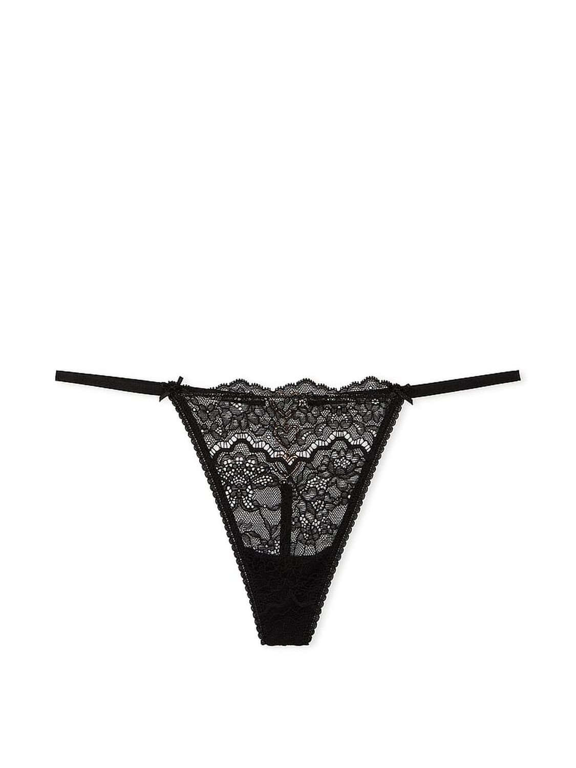 vs Dream Angels Shine Heartware Lace V-String Panty 3 of 3 