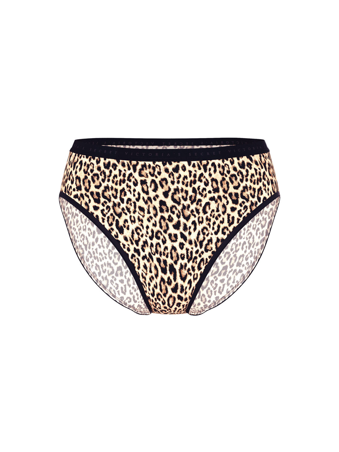 vs Victoria's Secret Stretch Cotton High-Leg Brief Panty Natural Leopard 3 of 3 