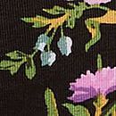 Stretch Cotton High-Leg Brief Panty, Black Floral, swatch